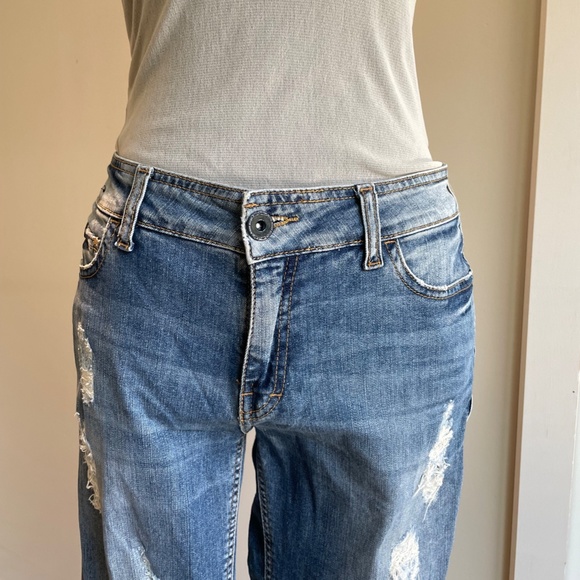 Ellus Originals Medium Blue straight Ripped Jeans - Picture 4 of 7